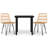 Baldvina Patio Dining Set with Square Table-542327603-542327604