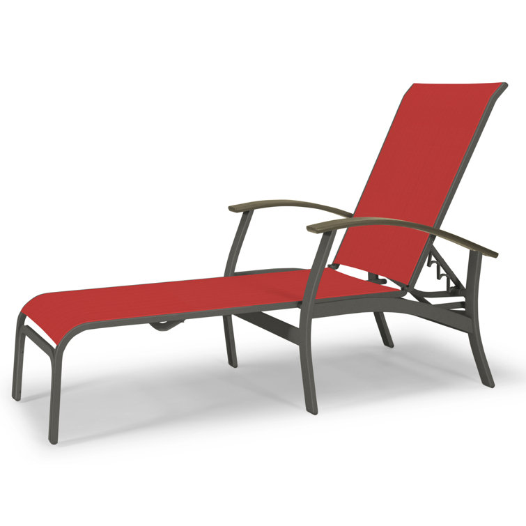 Askar Outdoor Rust-Resistant Metal Chaise Lounge