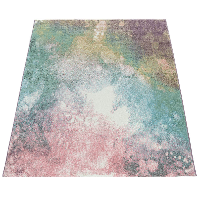 Abstract Indoor Rug, Rectangle 6'7" x 9'6"