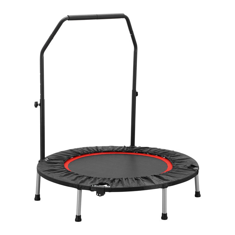GDY 41.3 x 41.3 Foldable Round Indoor Fitness Trampoline with Handlebar &  Reviews