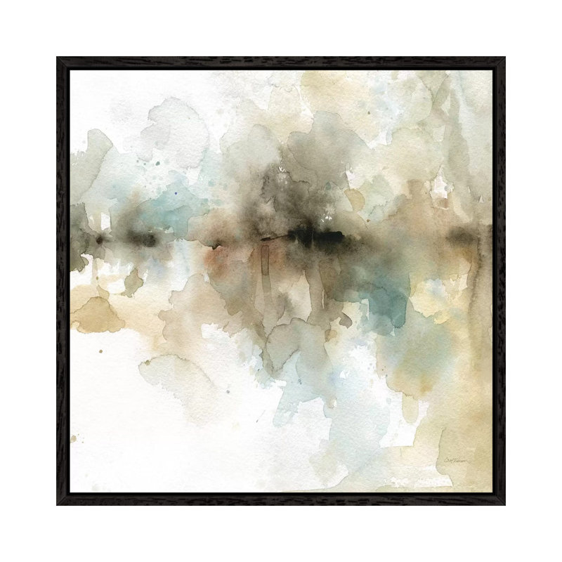 Island Mist II by Carol Robinson - Painting on Canvas, 66.04 cm H x 66.04 cm W, Black Framed