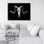 Skeleton Skulls Grunge Style Print On Canvas