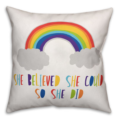  Coussin Believe