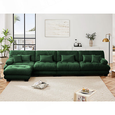 Canapé modulaire Free Combination, canapé en forme de L, canapé 4 places Cloud avec repose-pieds