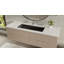 Lavabo de salle de bain encastrable en résine 39,4 po x 16,7 po Badeloft UB-05-XL-GBLK-71991398