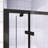 32" X 72" Black Framed Bi-Fold Pivot Shower Door, 1/4" Clear Tempered Glass, Space-Saving Folding Enclosure With Stainless Steel Handle, Reversible Installation