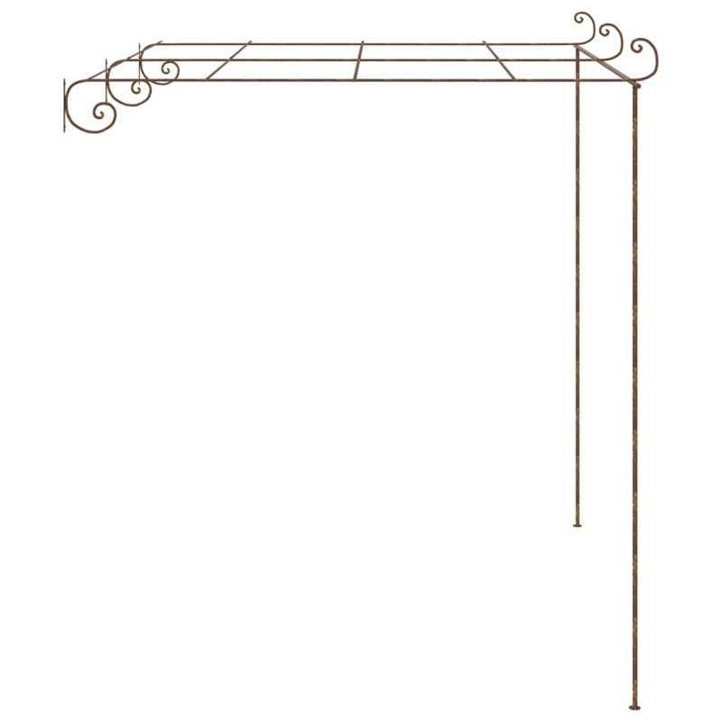 Skipton Wrought Iron Pergola, 250 cm H x 300 cm W x 300cm D