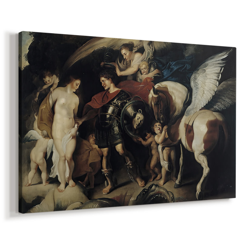 Persée et Andromède-Peter Paul Rubens-Toile tendue avec châssis-c. 1622, 40 x 60