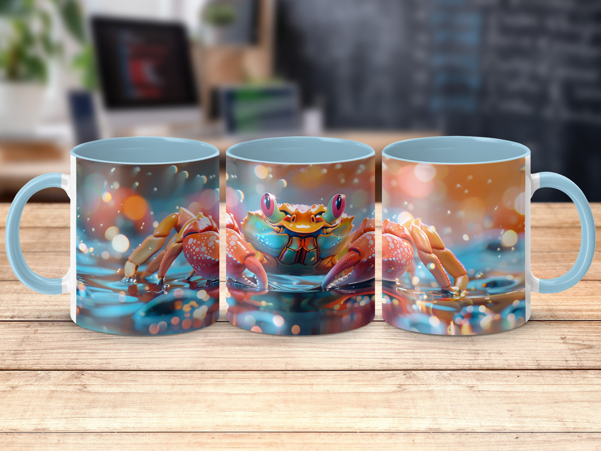Photo inspiration: Gallery Detail: East Urban Home Set Of 4 Colourful 3D Design 11Oz