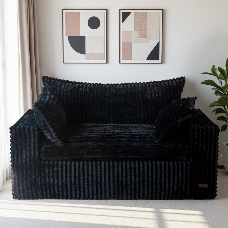 Canapé Boneless Bean Bag, Noir, noir, noir, noir