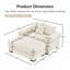 Fauteuil club avec repose-pieds 54,3 po-1343959818