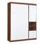 Lit escamotable mural Murphy avec armoire, blanc