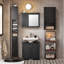 Munford Freestanding 20cm W Linen Cabinet-952107408