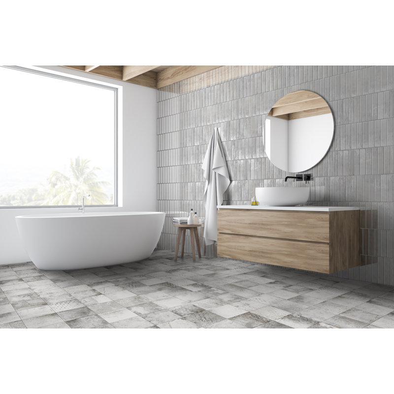 Carrelage mural 2 "x 10" Memory, Gris