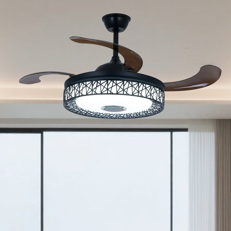 Vinco 42'' Bluetooth Ceiling Fan with LED Lights and Music Player