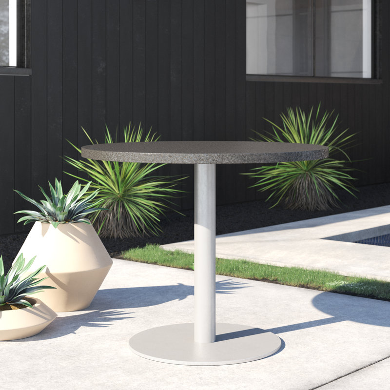 table bistro pierre/béton Caspian, 36" L x 36" L