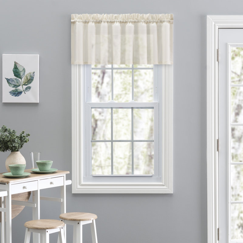 Rasool Tailored Window Valance, Natural