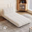 Canapé-lit modulaire en velours blanc crème-1432860761
