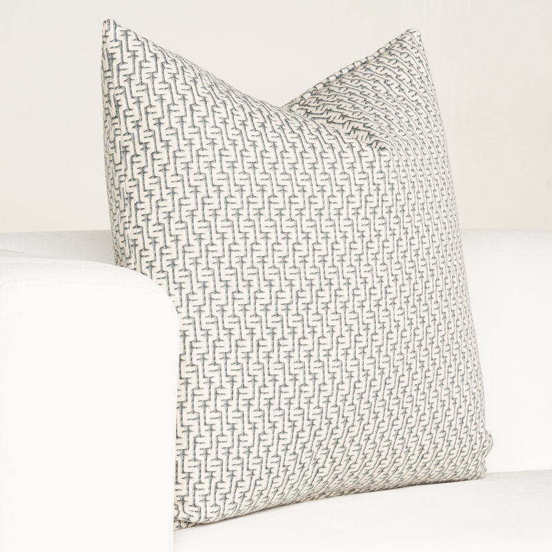 Cascade Accent Pillow, Blue, Square 22", Polyester