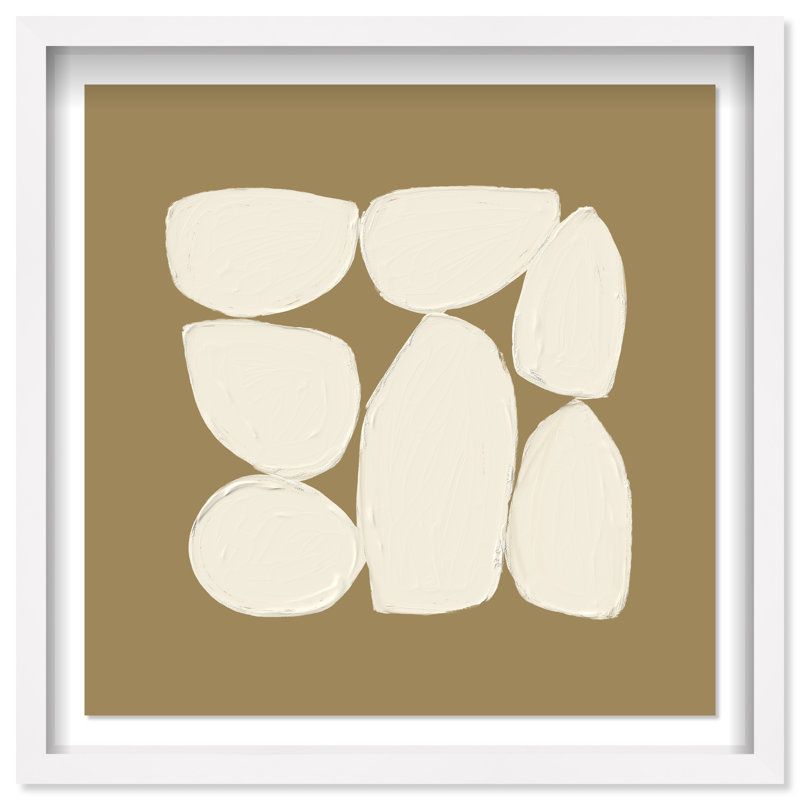 Ivory Shells Print by Oliver Gal, 13.5" H x 13.5" W, White Shadowbox