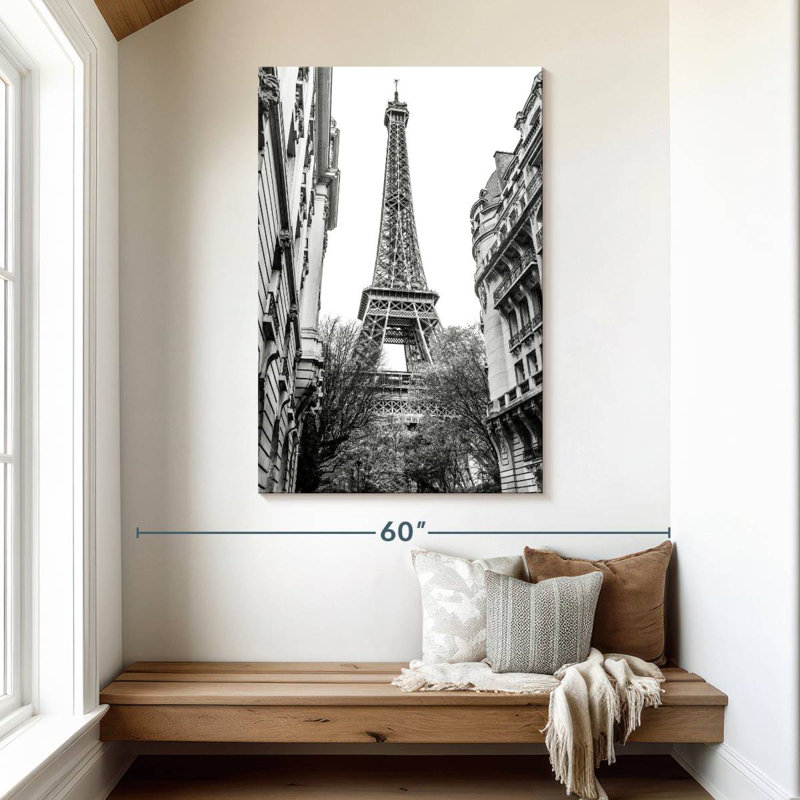 Aime Monochrome Eiffel Tower I, 48" H x 32" W