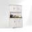 71"H Kitchen Pantry with Microwave Shelf, Charge Station, Adjustable Shelves-1448392270