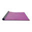 Tapis mauve rayé Uwais-780284045