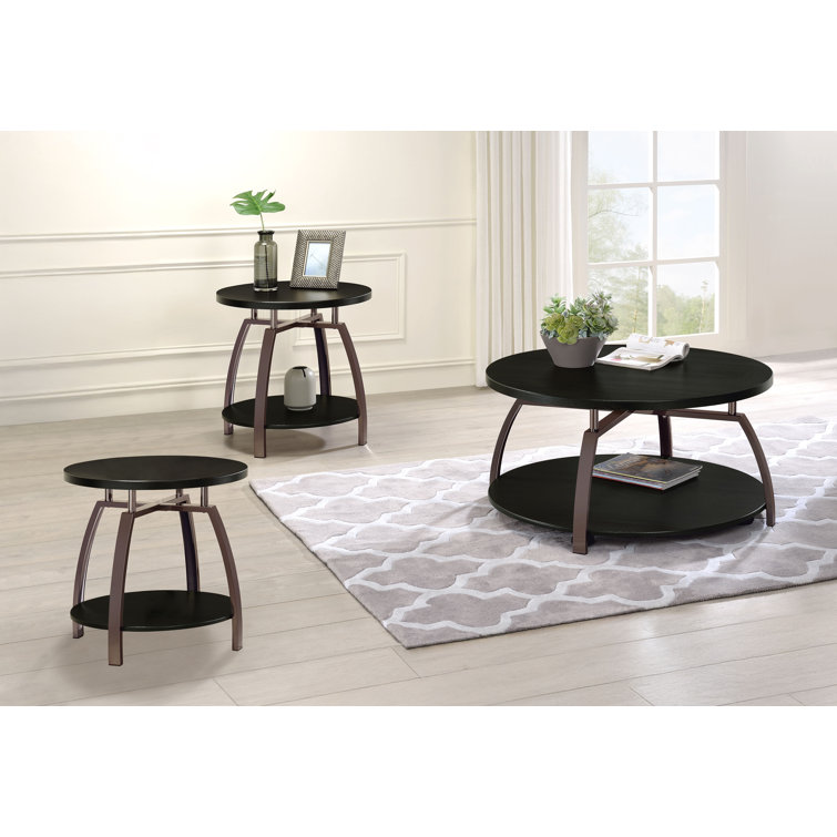 Ensemble de tables basses et de tables rondes 3 pièces Lipsey