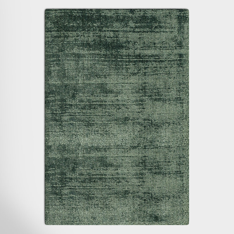 Fennel Hand Loomed Viscose Indoor Rug, Rectangle 6' x 9'