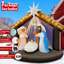Crèche de Noël gonflable 7 pi avec lumières DEL intégrées