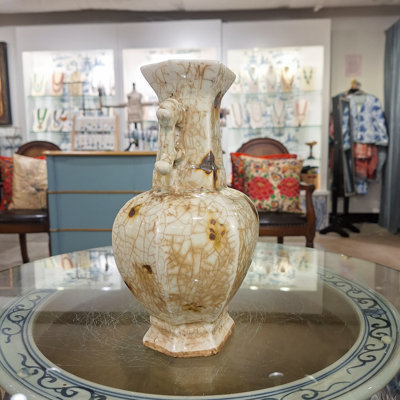 Vase en porcelaine Crackle Glaze