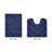Annaclara Premium 100% Cotton 2 Piece Bath Rug Sets with Non-Slip Backing, Machine Washable, Luxurious Chervon Pattern Super Absorbent & Tufted Weave Bath Mat for Bathroom, Shower, and Tub-122444783-97657145