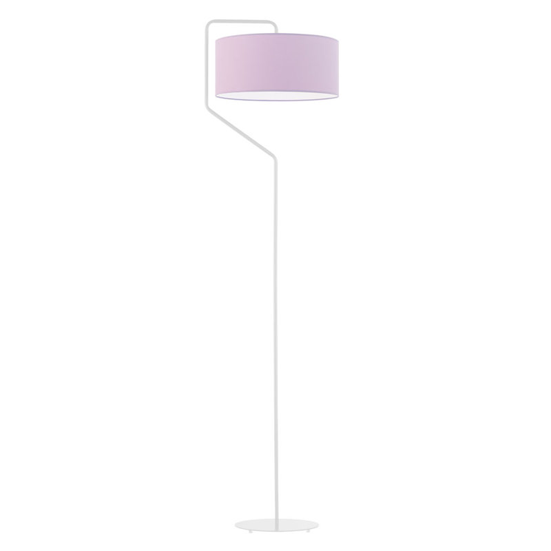 Eleanore 156cm Traditional Floor Lamp, Light Violet