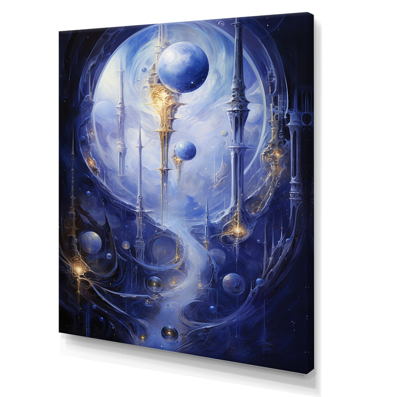 Reproduction d'art surréalisme surréalisme, H 32 po x l 24 po x P 1 po, Toile tendue