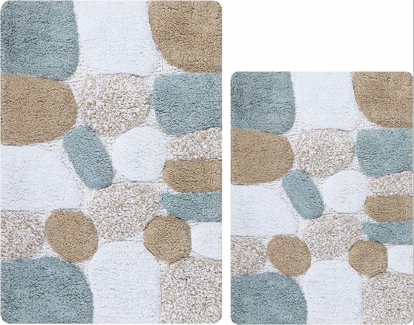 4 Piece Bath Rug Set Winston Porter Color: Blue