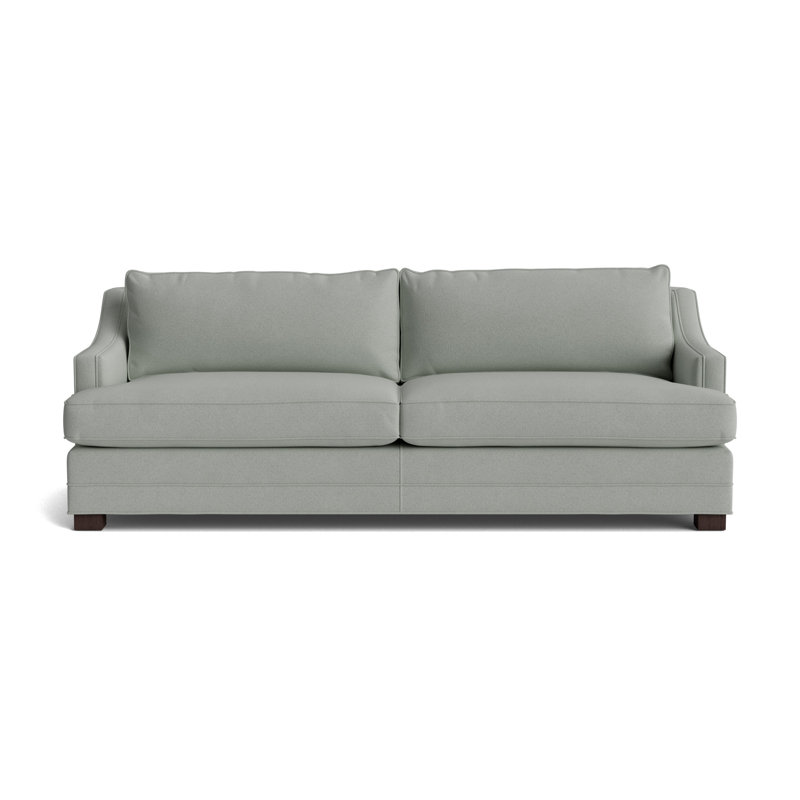 Keaton Slope No Nail 94 Sofa, Performance Boucle - Mineral Green, Java