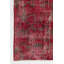 Tapis turc moderne fait à la main de 5,4 x 8 pi de couleur rouge conçu par Zeki Muren