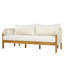 Canapé de patio 68,1 po en bois d'acacia avec coussins-1232899716