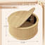 Table basse ronde avec rangement, table centrale en bois pour le salon-1227854779