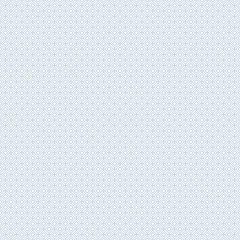 Rouleau de papier peint à petits losanges L 33 pi x l 21 po, Bleu / blanc