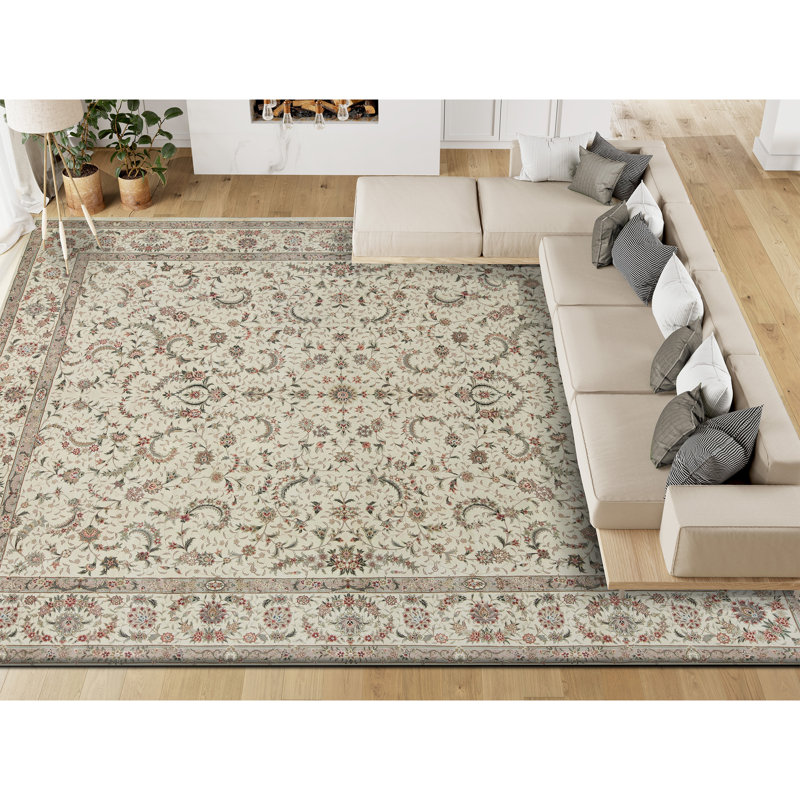 Elegance Oriental Area Rug in Ivory