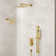 DualJetSpa Pressure-Balanced Shower System, Dual Wall Mount Showerheads with Slide Bar Handheld Spray