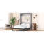 Armoire de lit pleine grandeur de couleur grise - fabrication stable et utilisation efficace de l'espace