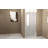 29-28"X 72" Pivot Shower Door,  Aluminum Frame, Half Frame ,1/4"(6Mm) Tempered Glass
