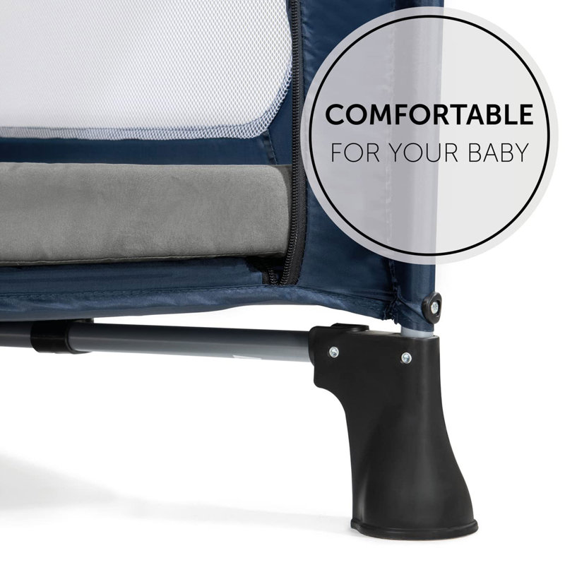 Protège-matelas pliable portatif en mousse pour tout-petits hauck hauck, 24 x 47 po, gris