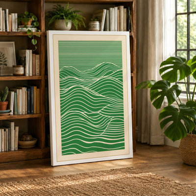 Rolling Hillside Scandinavian - Wrapped Canvas