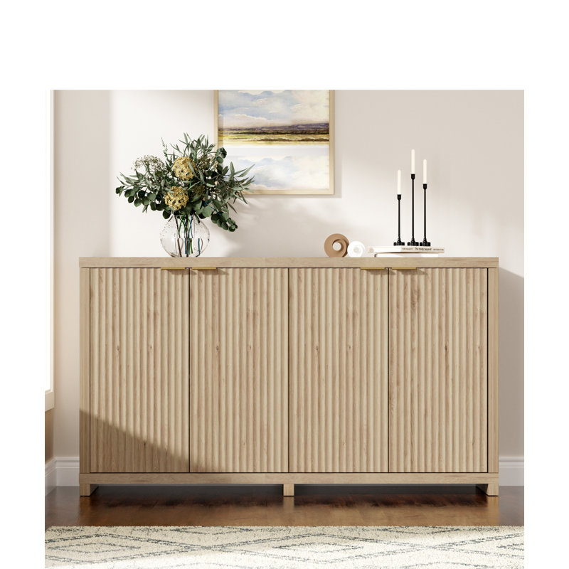  Buffet 55 'avec porte cannelée