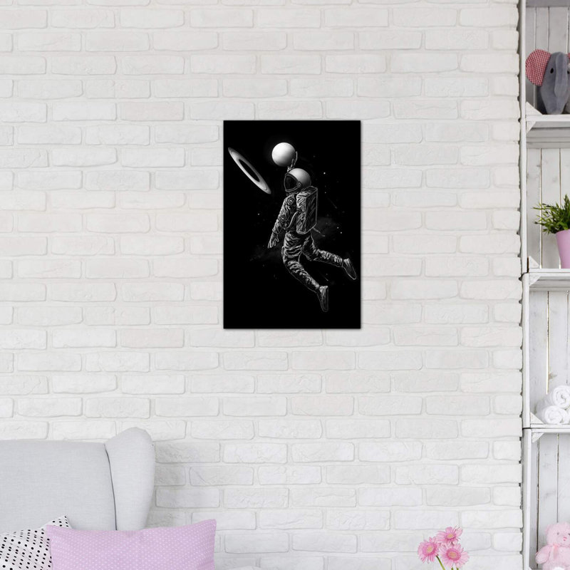 Saturn Dunk par Ninola Design - reproduction d'art, H 60 po x l 40po x P 1,5 po, Toile tendue, Pas de tapis