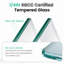 Porte coulissante double de 44 po à 48 po x H 72 po, verre trempé, noir mat, attrait pour salle de bain réglable Douche réglable de 44 à 48 po de hauteur H 72 po, disposition optimale de 1/4 po