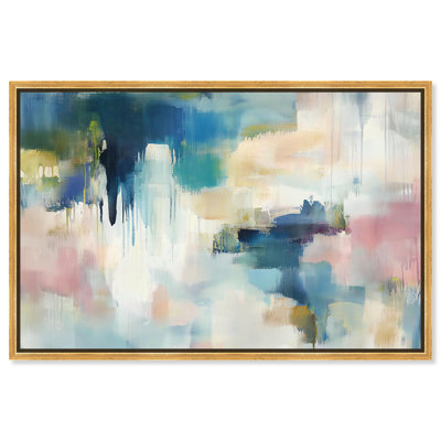 Art Remedy Cold Tones Abstract Canvas Pale Periwinkle II